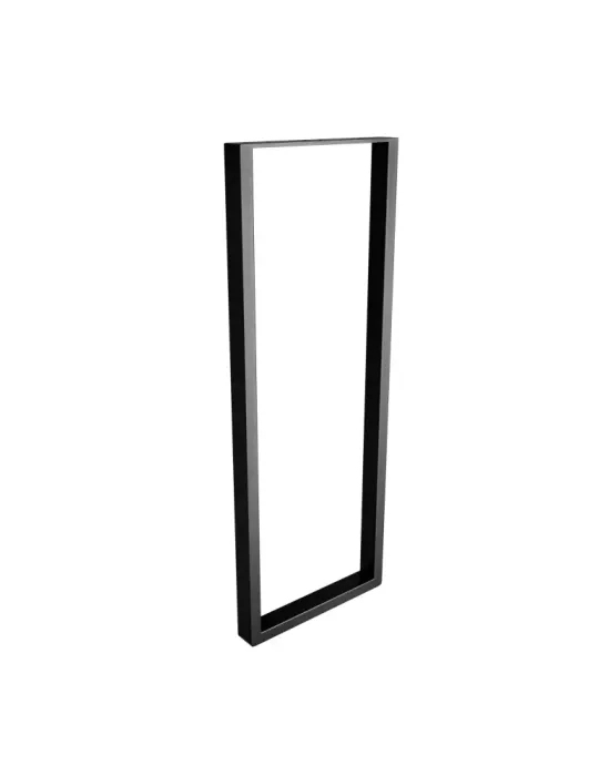 Pata de mesa 2410 - 800 x 300 x 40 mm - Acero - Negro mate
