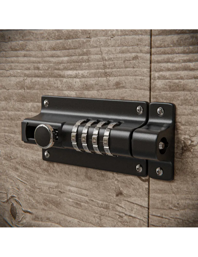Pasador con combinación 990 - 102 mm - Zamak - Negro