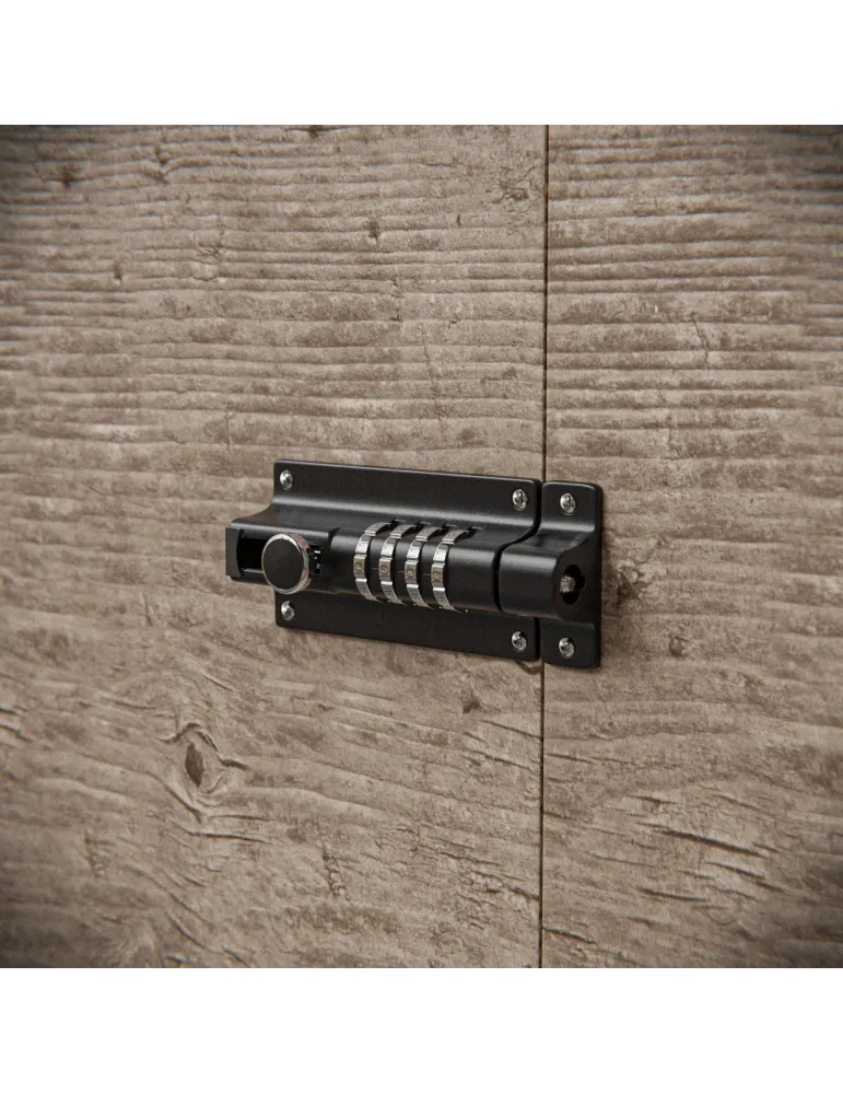 Pasador con combinación 990 - 102 mm - Zamak - Negro