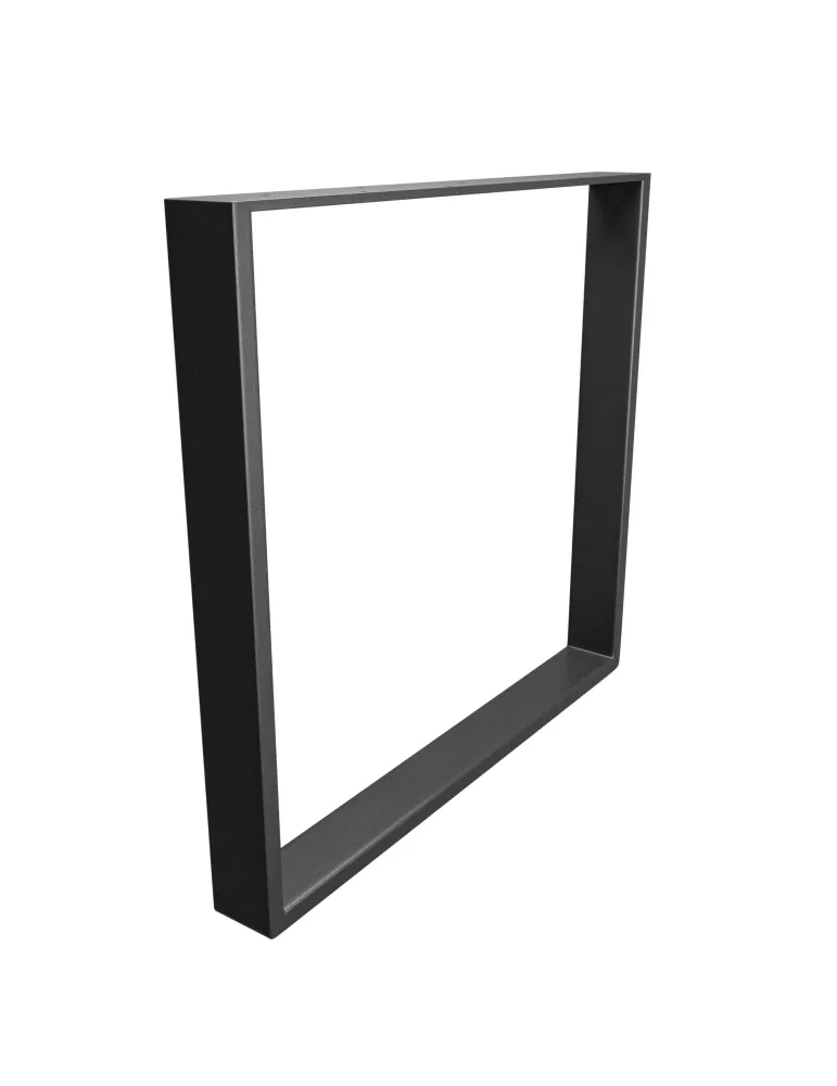 Pata de mesa 2400 - 712 x 780 x 80 mm - Acero - Negro mate