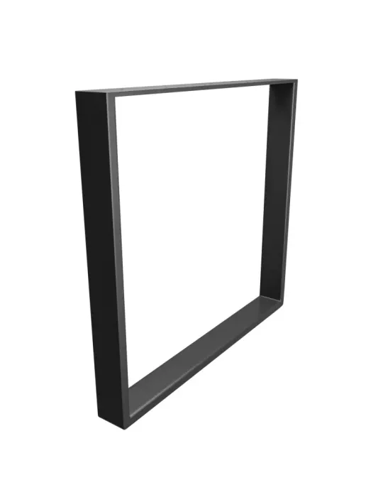 Pata de mesa 2400 - 712 x 780 x 80 mm - Acero - Negro mate