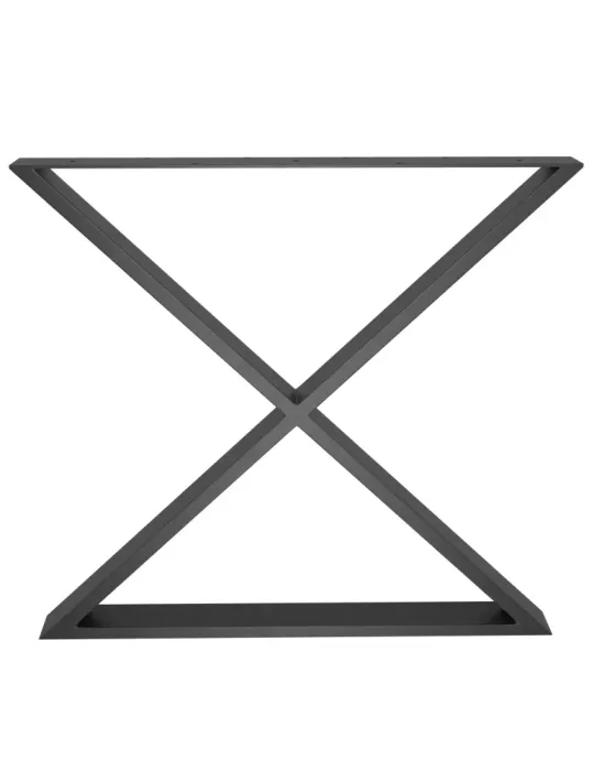 Pata de mesa 2405 - 712 x 780 x 80 mm - Acero - Negro mate