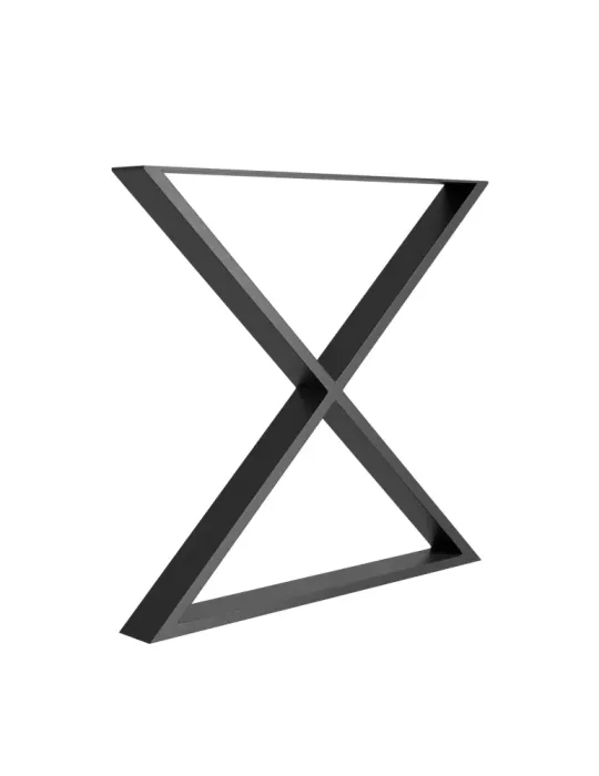Pata de mesa 2405 - 712 x 780 x 80 mm - Acero - Negro mate