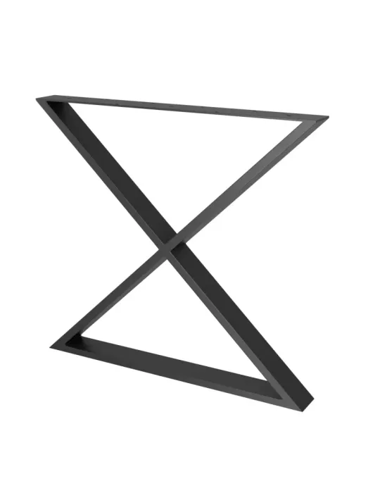 Pata de mesa 2405 - 712 x 780 x 80 mm - Acero - Negro mate