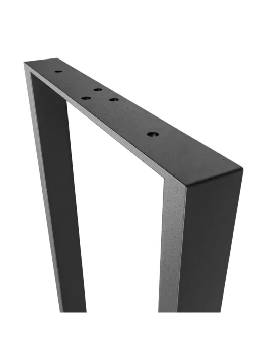 Pata de mesa 2410 - 800 x 300 x 40 mm - Acero - Negro mate