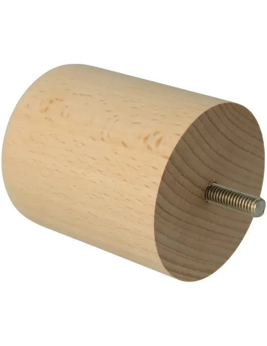 Pata para mueble 31 - Ø68 x 80 mm - Madera - Haya