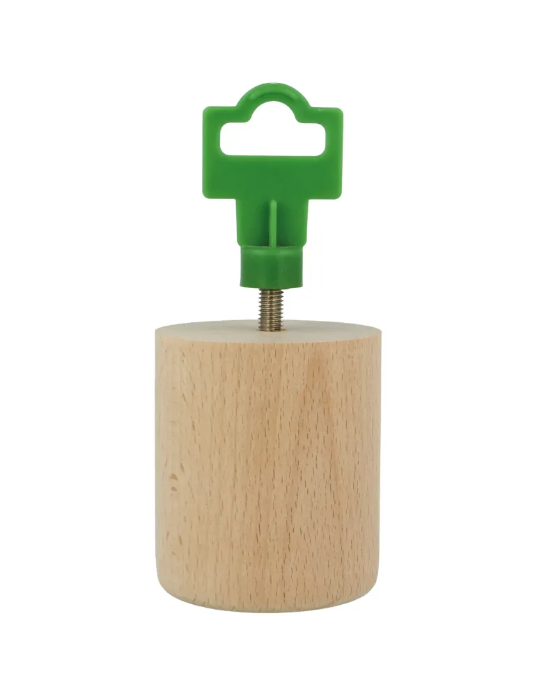 Pata para mueble 31 - Ø68 x 80 mm - Madera - Haya