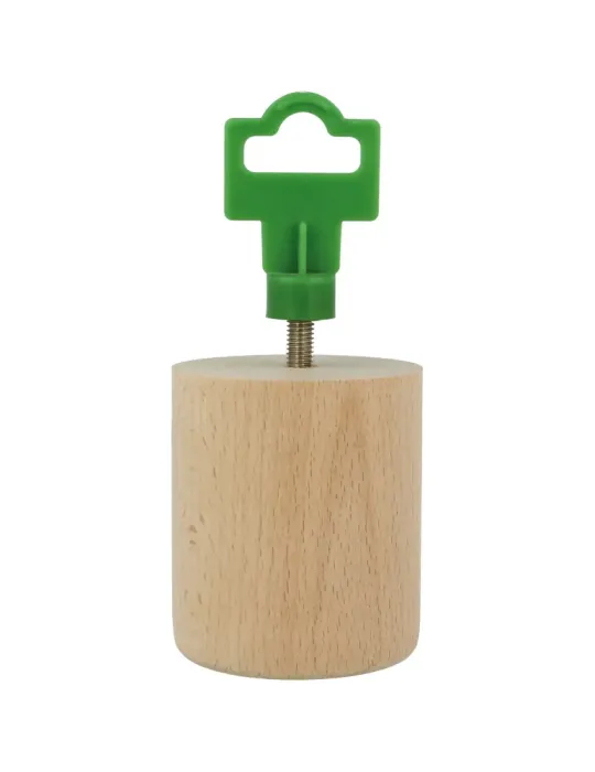 Pata para mueble 31 - Ø68 x 80 mm - Madera - Haya
