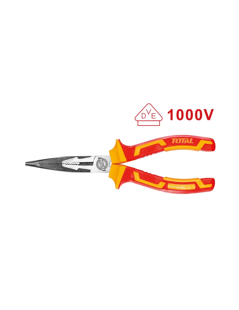 Alicate aislado de punta plana curva THTIP2481 - 200 mm - Cromo vanadio (Cr-V)
