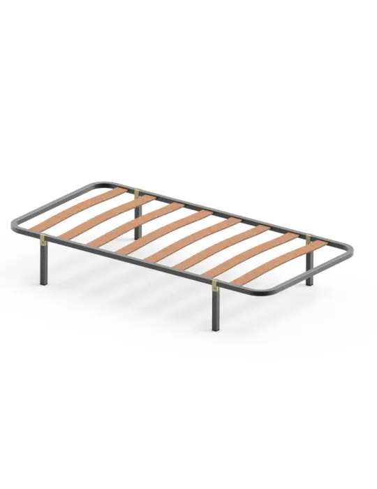 Pata somier 14 - 270 x 30 x 30 mm - Acero - Negro