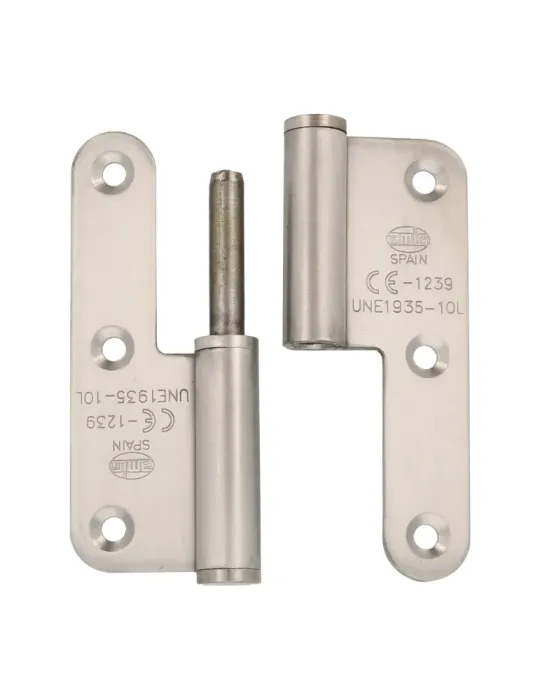 Pernio 422 - 100 mm - Acero inoxidable 18/8 - Mate - Derecha