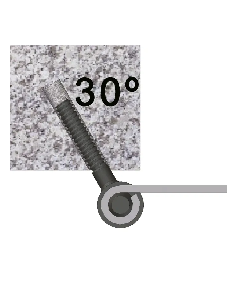 Pernio 8040 - Ø14 x 90 mm - Acero - Negro