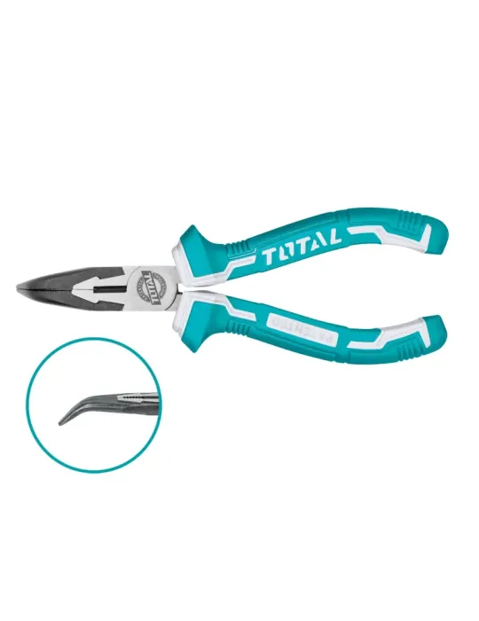 Alicate boca plana curvo THT24616 - 160 mm - Cromo vanadio (Cr-V)