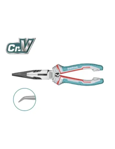 Alicate boca plana curvo THT24816S - 200 mm - Cromo vanadio (Cr-V)