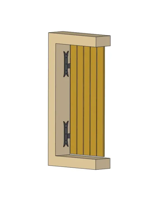 Pernio T gótico 5000 - 200 x 35 x 4 mm - Acero - Negro - Derecha