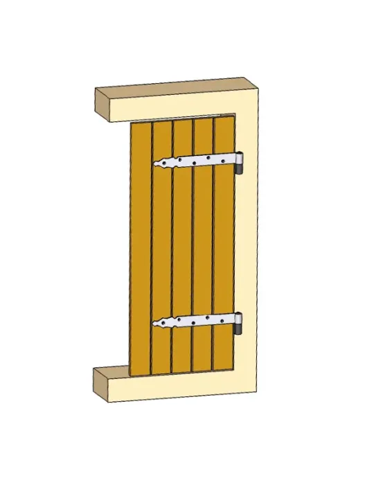 Pernio T gótico 5000 - 200 x 35 x 4 mm - Acero - Negro - Derecha