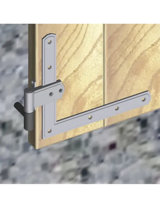 Pernio directo a pared 2995 - 94 x 70 mm - Acero - Negro