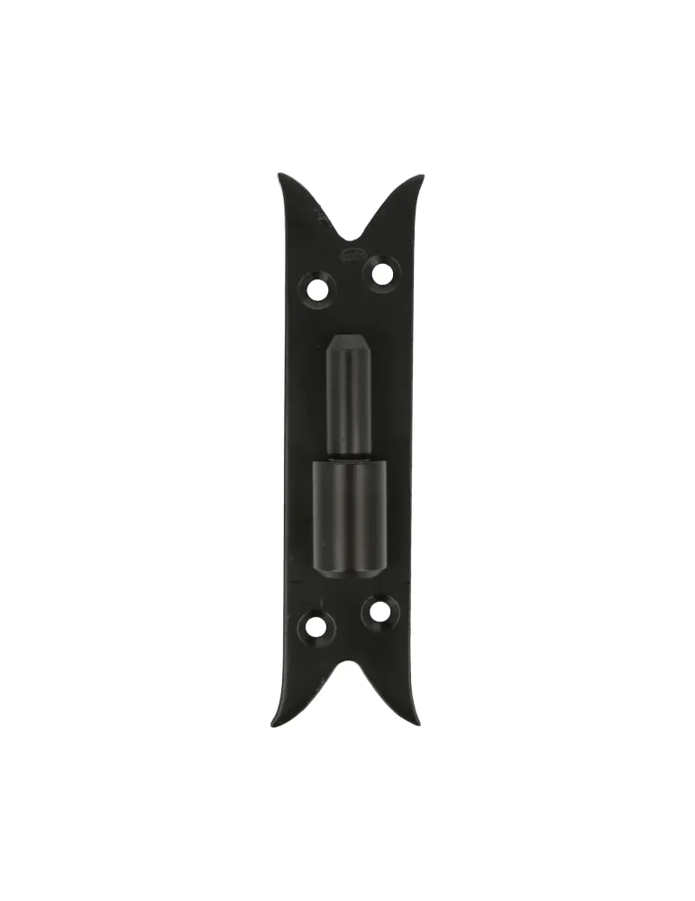 Pernio placa gótico 4800 - 170 x 50 x 4 mm - Acero - Negro