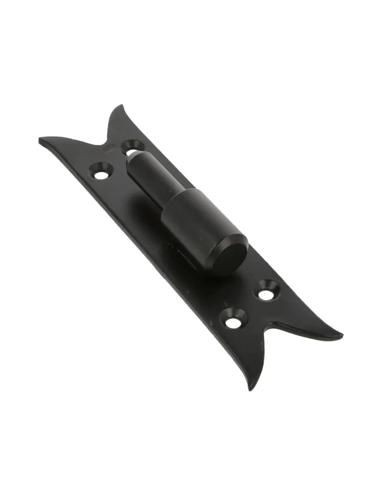Pernio placa gótico 4800 - 170 x 50 x 4 mm - Acero - Negro