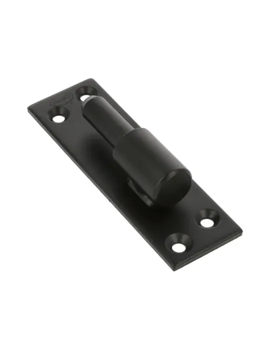 Pernio placa simple 4900 - 130 x 40 x 4 mm - Acero - Negro