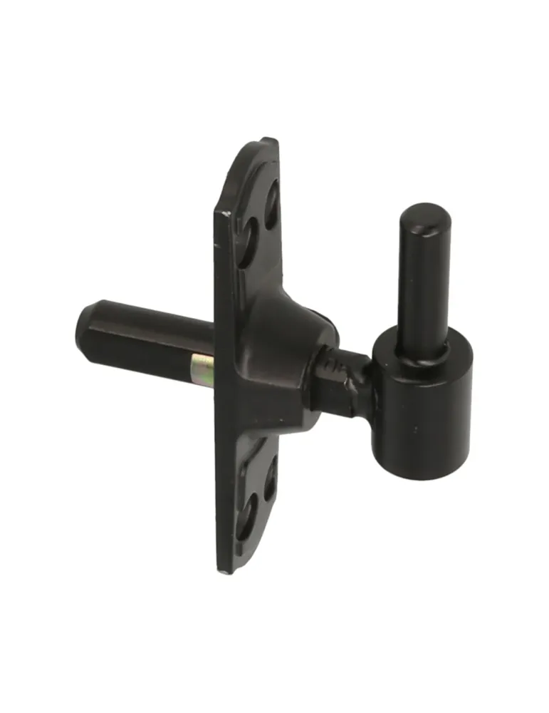 Pernio regulable con ménsula 2972 - 90 x 25 mm - Zamak - Negro