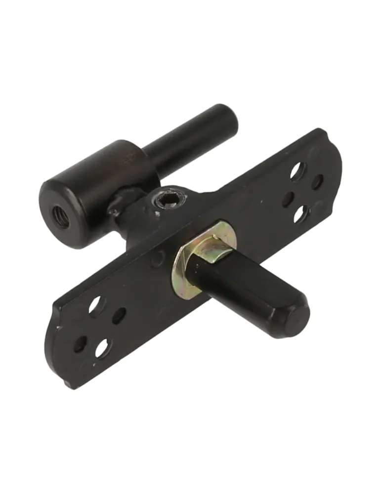 Pernio regulable con ménsula 2972 - 90 x 25 mm - Zamak - Negro