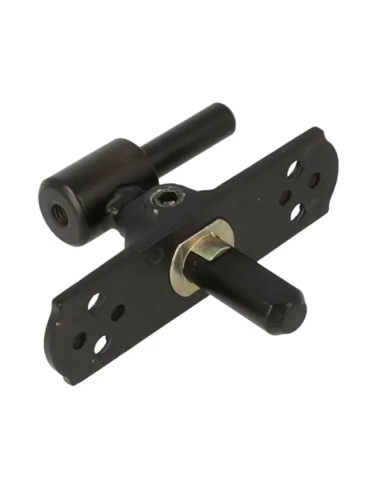 Pernio regulable con ménsula 2972 - 90 x 25 mm - Zamak - Negro