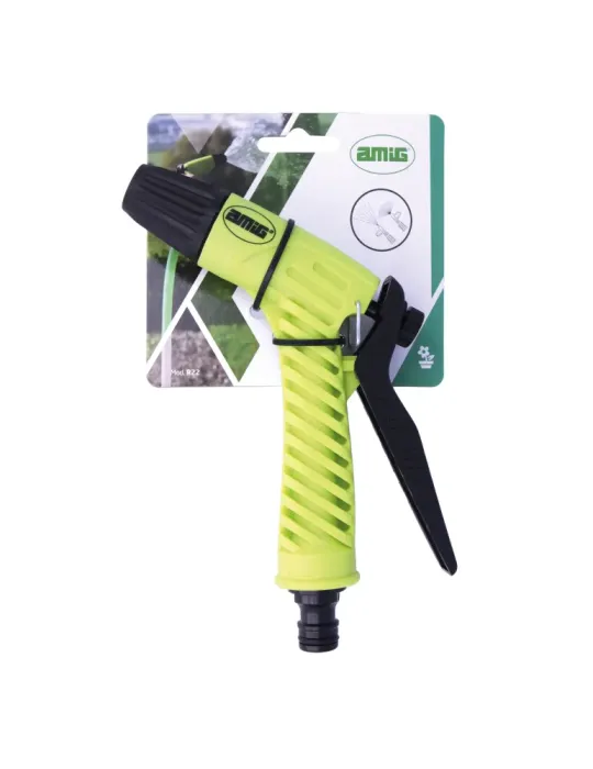 Pistola riego R22 - 170 mm - ABS - Verde pistacho-Negro