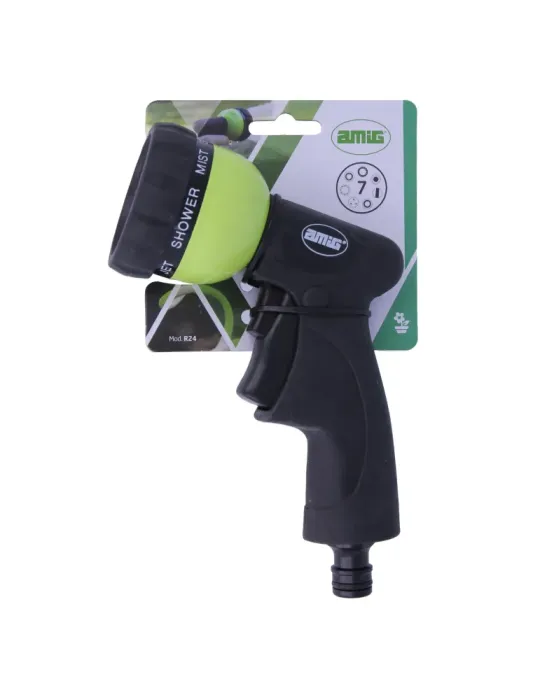 Pistola riego R24 - 180 mm - ABS - Verde pistacho-Negro
