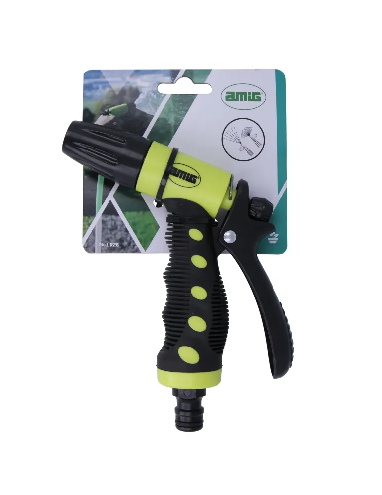 Pistola riego R26 - 150 mm - ABS / goma - Verde pistacho-Negro