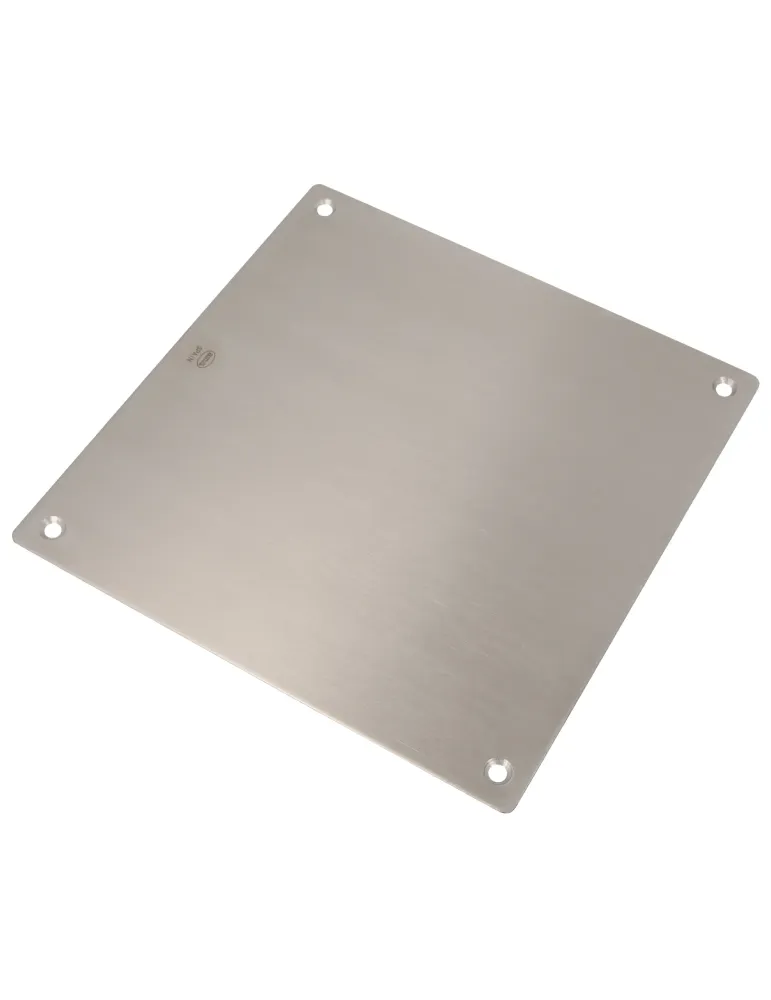 Placa 10 - 180 x 180 mm - Acero inoxidable 18/8 - Mate