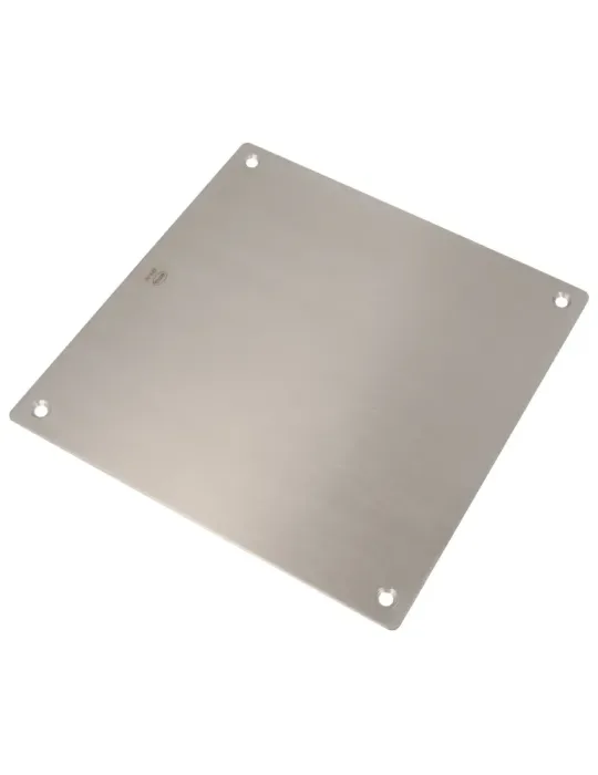 Placa 10 - 180 x 180 mm - Acero inoxidable 18/8 - Mate
