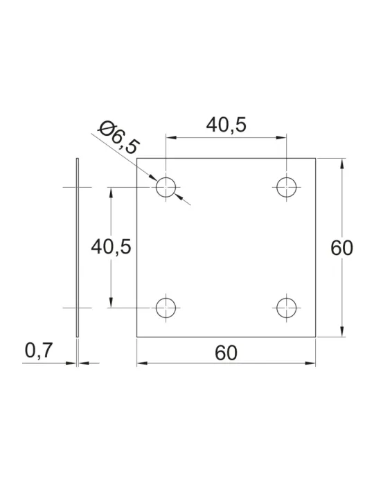 Placa ciega Mod. PC01