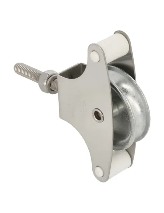 Polea metálica 20 INOX. - M6 x 40 mm - Acero inoxidable 18/8 - Mate