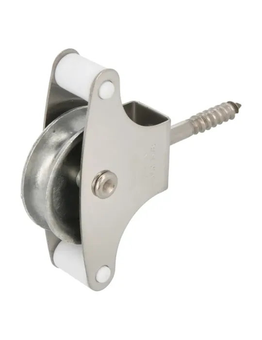 Polea metálica 21 INOX. - Ø39 mm - Acero inoxidable 18/8 - Mate