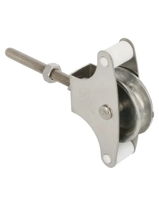 Polea metálica 22 INOX. - M6 x 60 mm - Acero inoxidable 18/8 - Mate