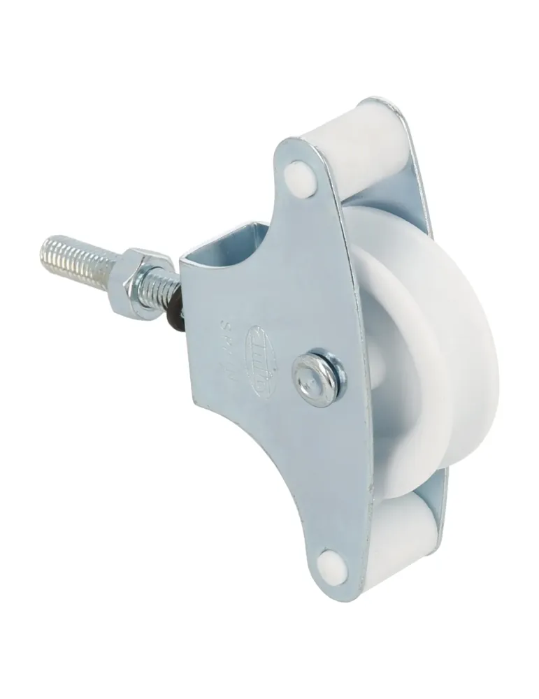 Polea plástico 1 - M6 x 40 mm - Acero - Zincado