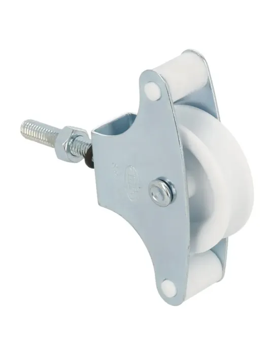Polea plástico 1 - M6 x 40 mm - Acero - Zincado