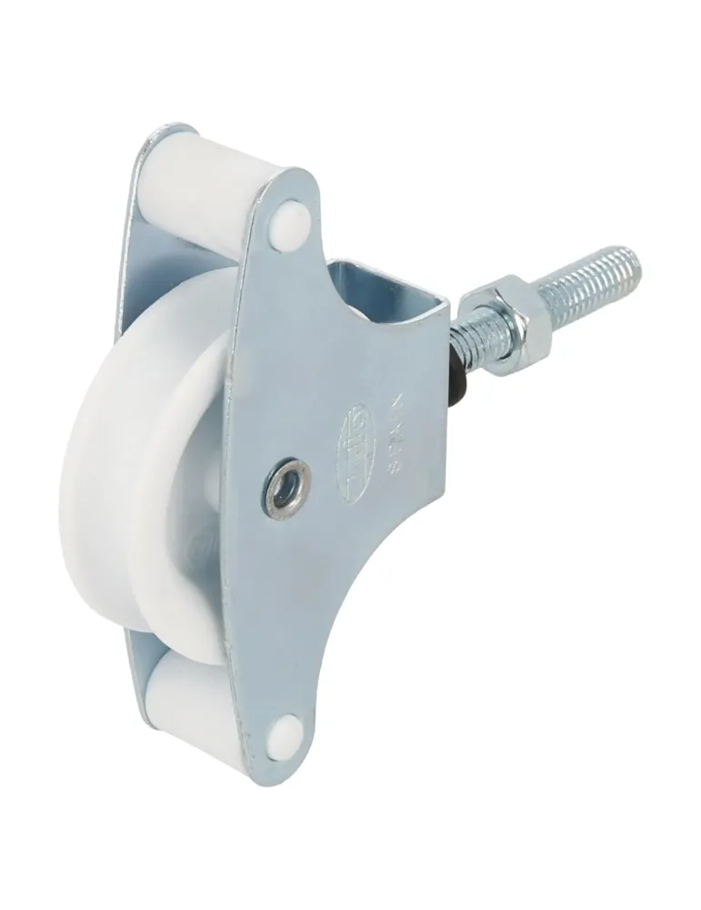 Polea plástico 1 - M6 x 40 mm - Acero - Zincado