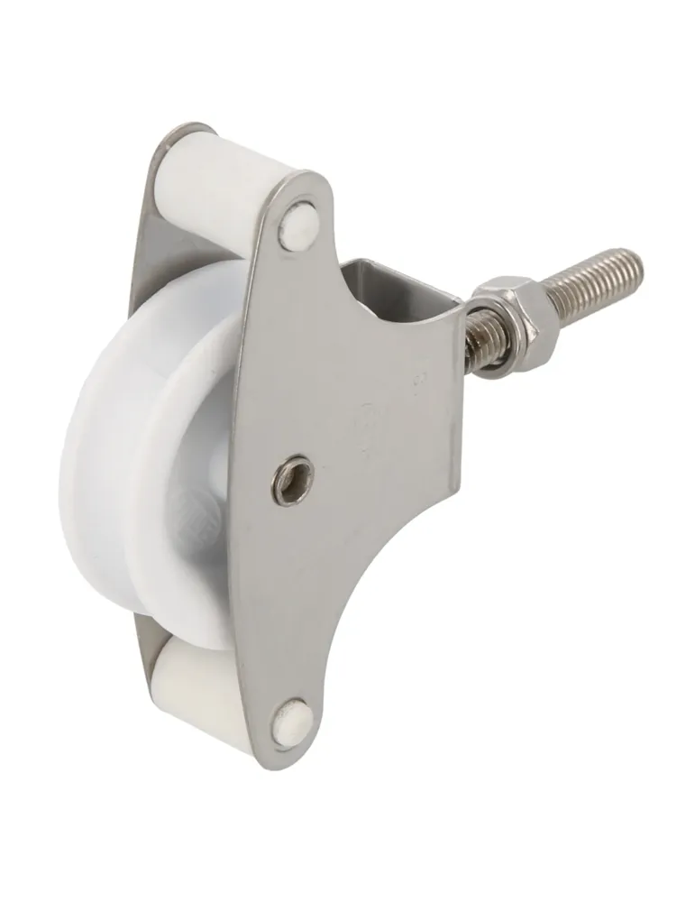 Polea plástico 201 INOX. - M6 x 40 mm - Acero inoxidable 18/8 - Mate
