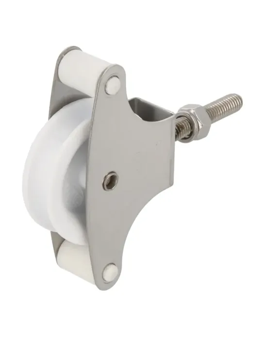 Polea plástico 201 INOX. - M6 x 40 mm - Acero inoxidable 18/8 - Mate
