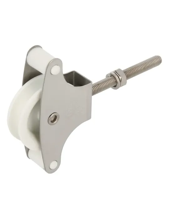 Polea plástico 212 INOX. - M6 x 60 mm - Acero inoxidable 18/8 - Mate