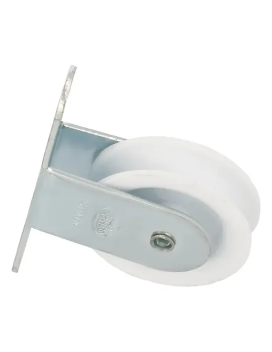 Polea plástico 7 - Ø38 mm - Acero - Zincado