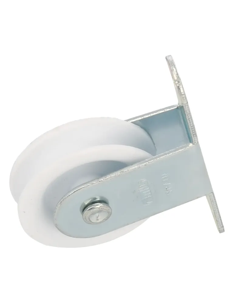 Polea plástico 7 - Ø38 mm - Acero - Zincado