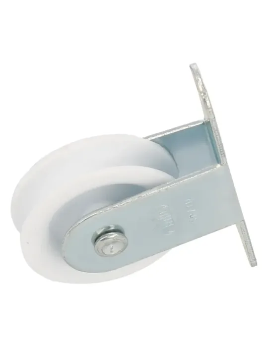 Polea plástico 7 - Ø38 mm - Acero - Zincado