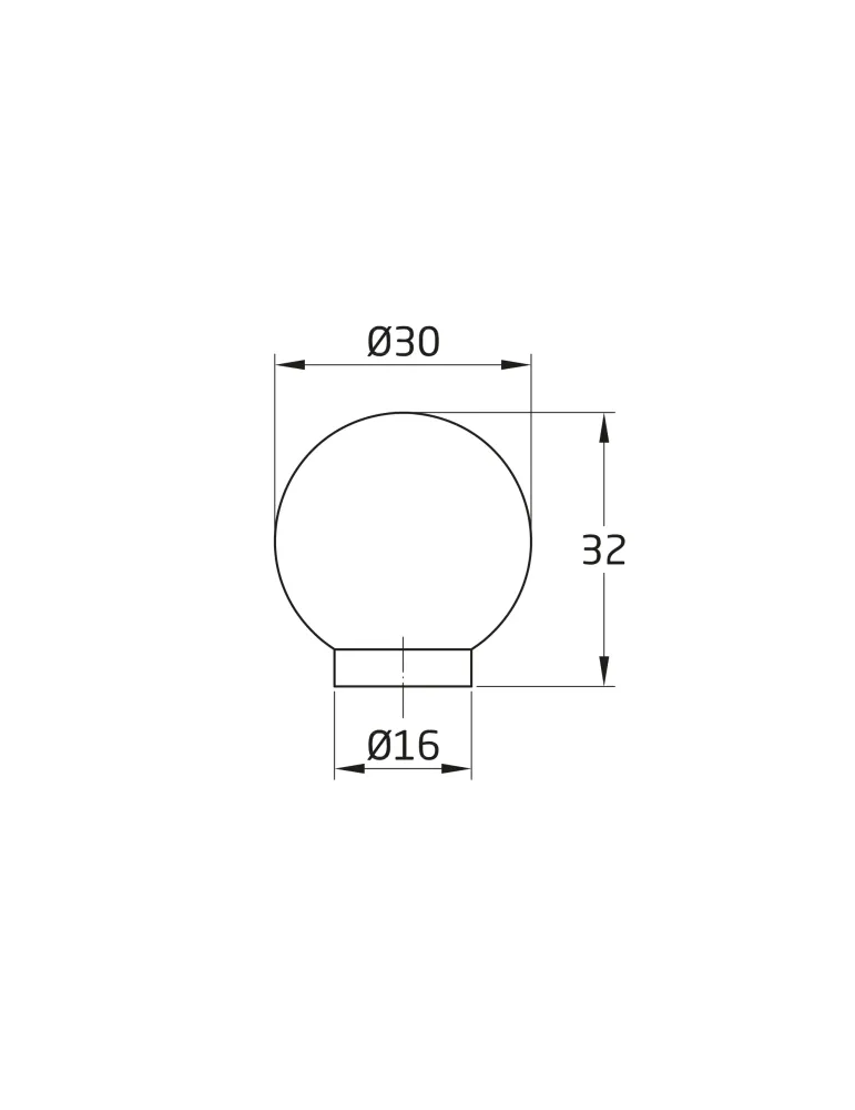 Pomo 827 - Ø30 mm - Pino - Pino