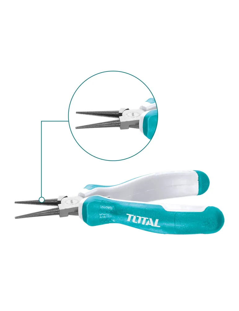 Alicate mini redondo THTMN656 - 115 mm - Cromo vanadio (Cr-V)