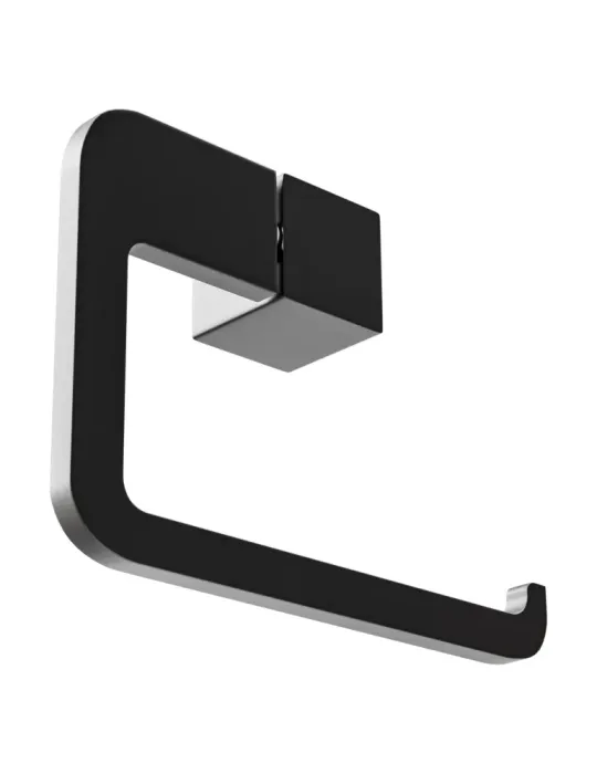 Portarrollos wc OMA-5 - 133 mm - Zamak - Negro mate