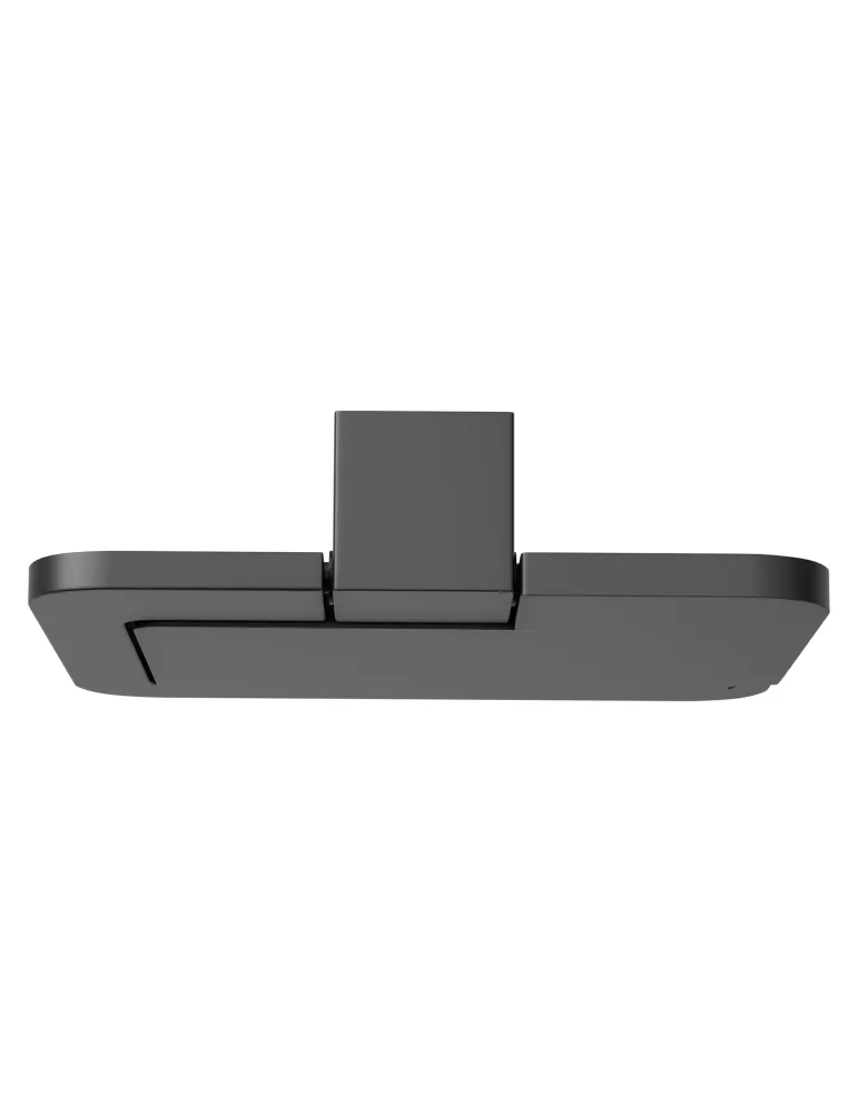 Portarrollos wc con tapa OMA-6 - 134 mm - Zamak - Negro mate