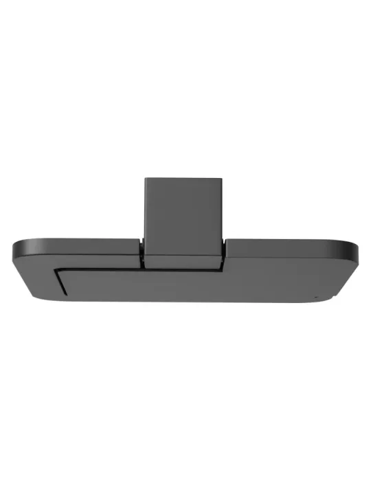 Portarrollos wc con tapa OMA-6 - 134 mm - Zamak - Negro mate